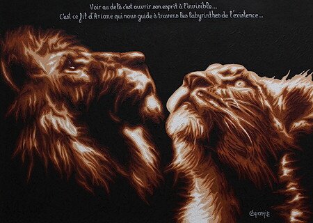 Felinit&eacute; 7 - 80x57cm - vendu