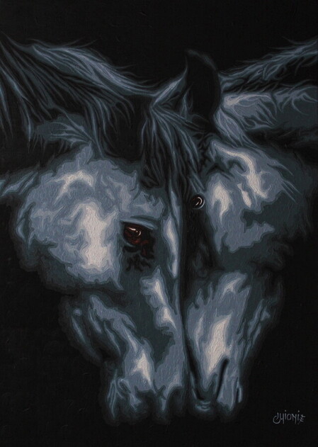 complicit&eacute; - 70x50cm