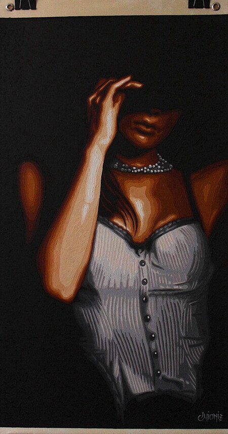 glamour 14 - 105x55cm - tissu toil&eacute; - vendu