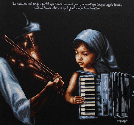 Musique 5 - 70x70cm
