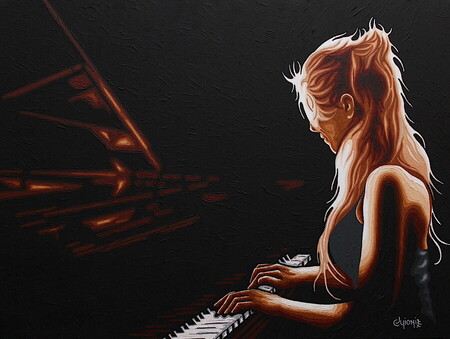pianiste25 -80x60cm - vendu