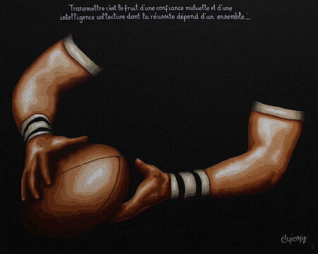 Rugby 1 - 74x58cm - vendu